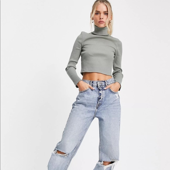 New ASOS Cropped Petite Turtleneck - Picture 4 of 5